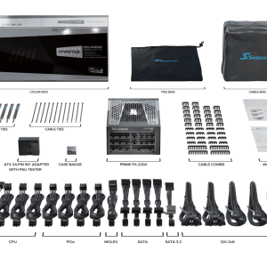 Захранващ блок Seasonic PRIME PX 2200W 80+ Platinum, ATX 3.1 - Full Modular - Image 10