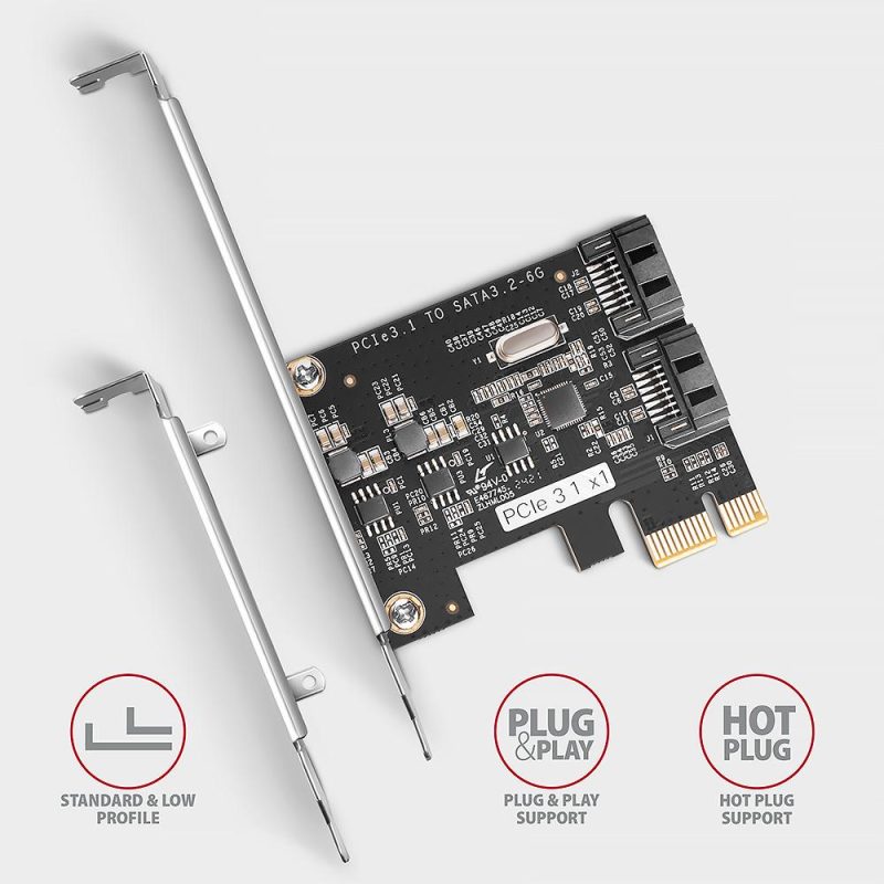 Контролер ESTILLO AXAGON PCES-SJ2, PCI-ex, За 2 бр. вътрешни SATA 6G порта - Image 3