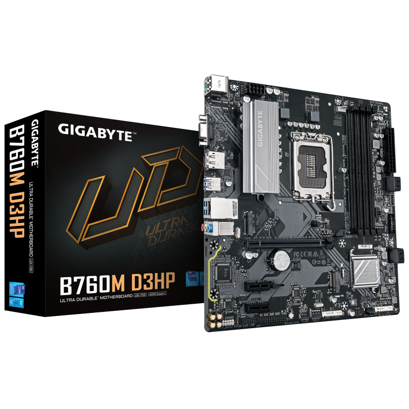 Дънна платка GIGABYTE B760M D3HP DDR5, socket 1700, mATX - Image 4