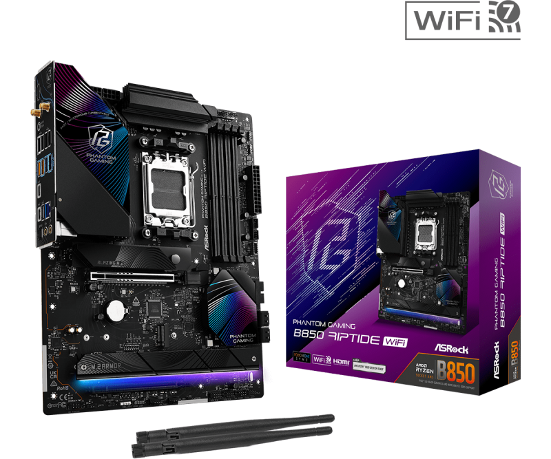 Дънна платка ASRock B850 RIPTIDE WIFI7 socket AM5 - Image 5