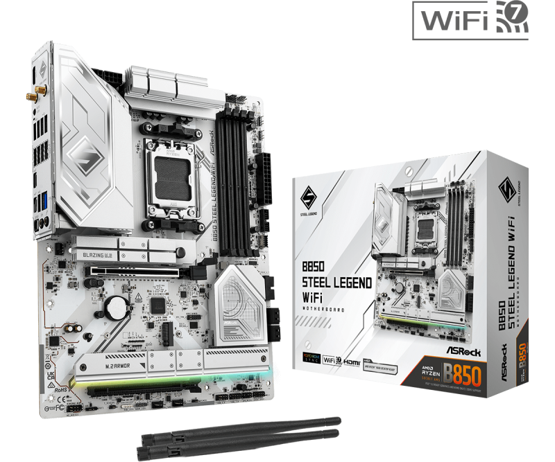 Дънна платка ASRock B850 STEEL LEGEND WIFI 7 socket AM5 - Image 5