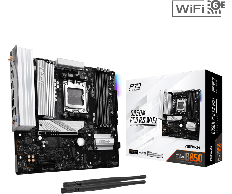 Дънна платка ASRock B850M Pro RS WIFI 6E socket AM5 - Image 5