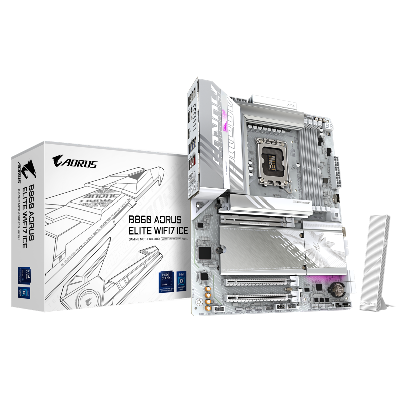 Дънна платка GIGABYTE B860 AORUS ELITE WIF 7 ICE, LGA 1851 - Image 5
