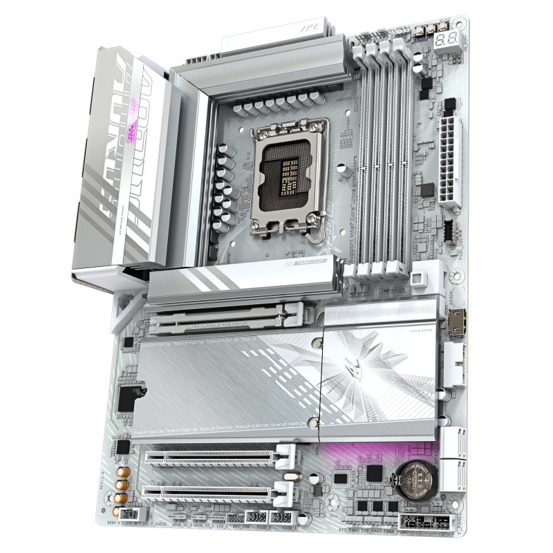 Дънна платка GIGABYTE B860 AORUS ELITE WIF 7 ICE, LGA 1851 - Image 3