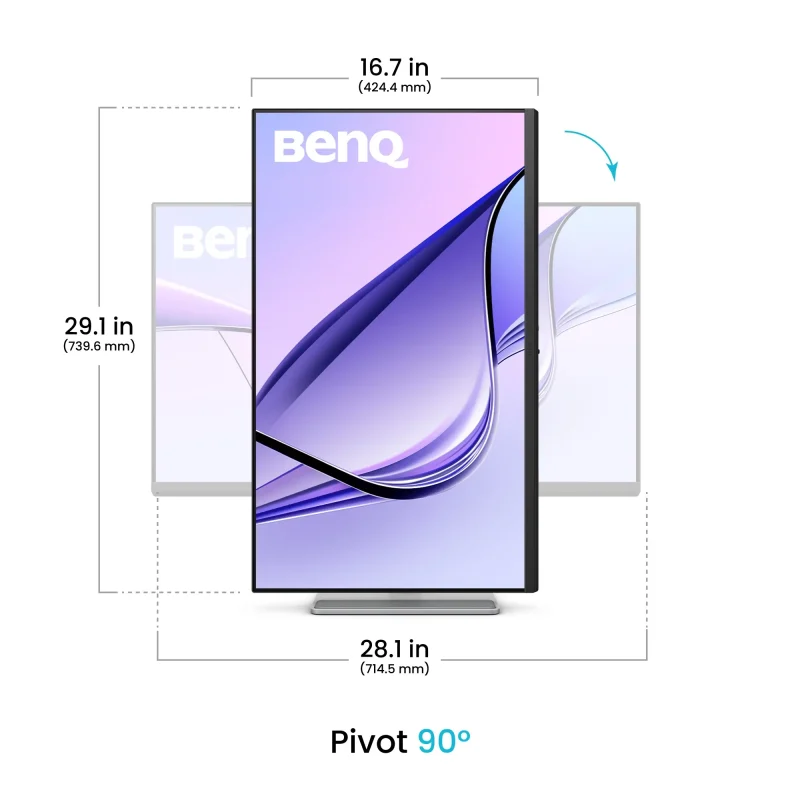 Монитор BenQ MA320U за MacBook Pro и MacBook Air, 31,5" , IPS , LED, 3840x2160, HDR10, 178°/178° , 1300:1 - Image 5