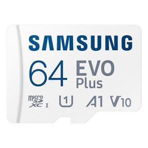 Карта памет Samsung EVO Plus, microSDXC, UHS-I, 64GB, Адаптер