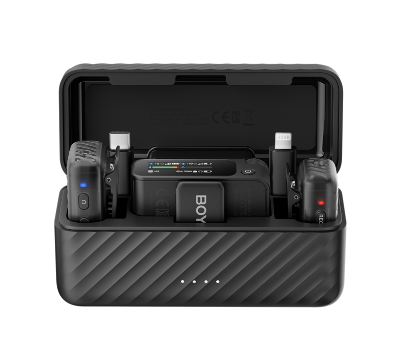 Безжична система микрофони All-in-One BOYA BOYAMIC 2 - Image 2