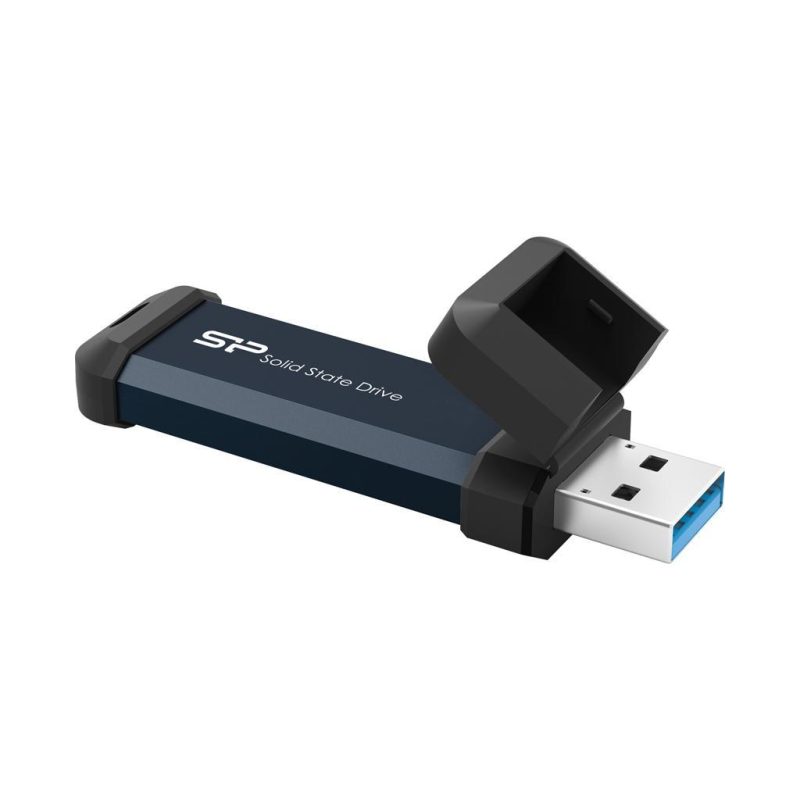 Външен SSD Silicon Power MS60 Blue 250GB, USB-A 3.2 Gen2 - Image 2