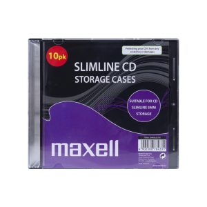 Кутийки за CD/DVD MAXELL Slim Black 10pk  /цена за 10 бр./ - Image 2