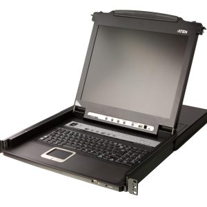 KVM Конзола ATEN CL5716M, 17" 16-Port PS/2-USB VGA Single Rail LCD KVM Switch - Image 2
