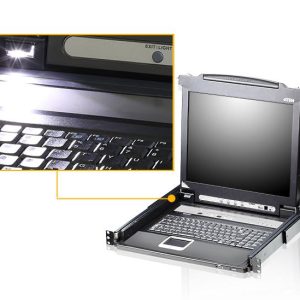 KVM Конзола ATEN CL5716M, 17" 16-Port PS/2-USB VGA Single Rail LCD KVM Switch - Image 3