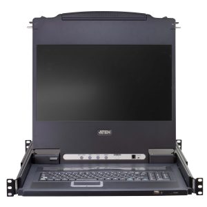 KVM Конзола ATEN CL5716M, 17" 16-Port PS/2-USB VGA Single Rail LCD KVM Switch