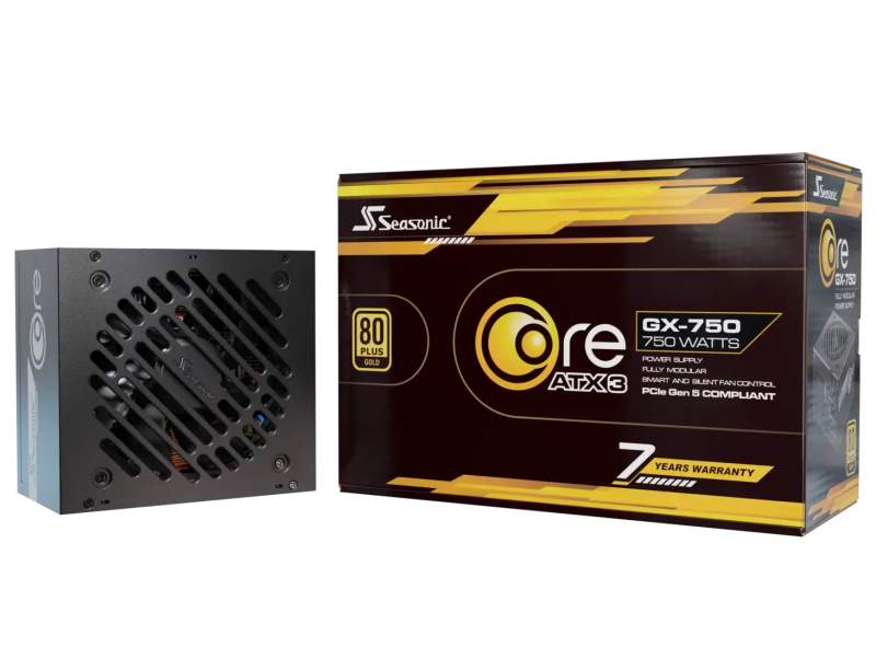 Захранващ блок Seasonic CORE GX 750W 80+ Gold, Fully Modular, ATX 3.1, PCIe 5.0 - Image 8