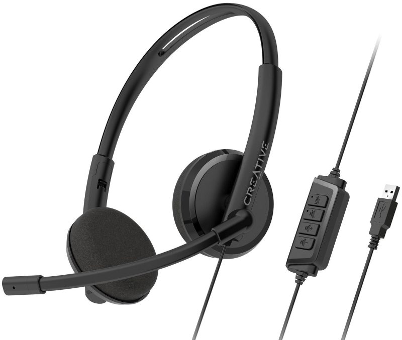 Слушалки с микрофон Creative HS-220 - USB