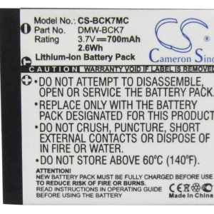 Батерия за камера Panasonic Lumix DMC-S3 3.7V 700 mAh DMW-BCK7 Cameron Sino - Image 4