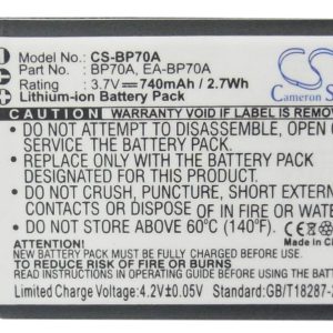 Батерия за фотоапарат Samsung BP70A, Li-Ion 3.7V, 740mAh, Cameron Sino - Image 3