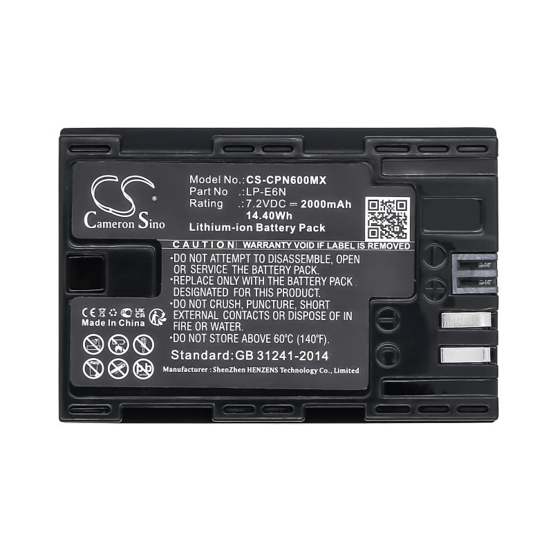 Батерия за фотоапарат CANON EOS 5D, EOS 60D LiIon 7.2V 2000mAh  Cameron Sino