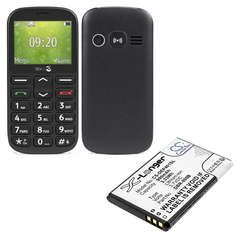 Батерия за мобилен телефон   DORO 1350, 1361, 6520, 6530, Primo 805  DBP-800B  LiIon 3,7V 900mAh CAMERON SINO - Image 2