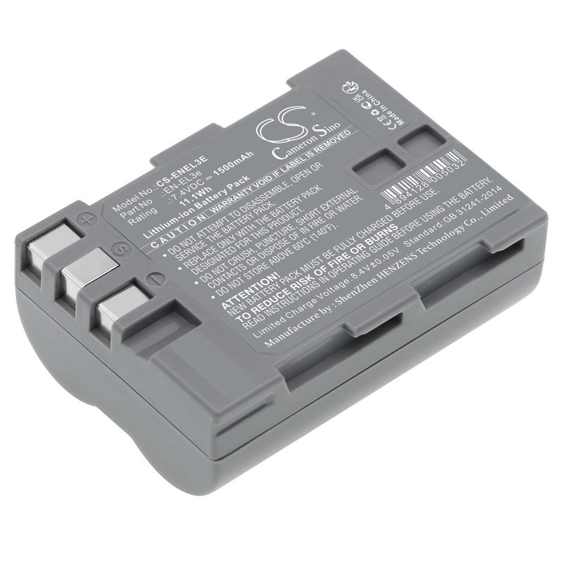Батерия за апарат NIKON EN-EL3E  Li-Ion 7.4V 1500mAh Cameron Sino - Image 3