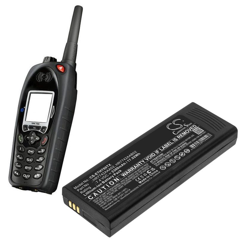Батерия за радиостанция Cassidian P3G TPH700 HR7742AAA02 Liion  7,4V 2300mA Cameron Sino - Image 2