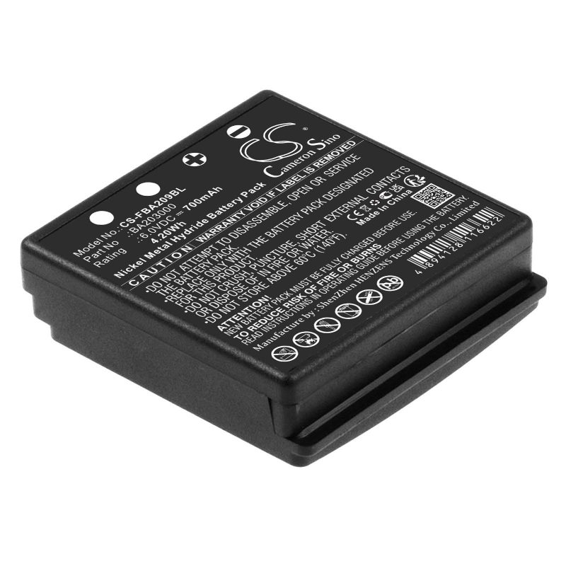 Батерия за дистанционно управление за кран HBC Radiomatic Eco, Micron 4,6  SPECTRUM 1,2 FUB9NM BA209060 NIMH 6V 700mAh черна Cameron Sino - Image 2