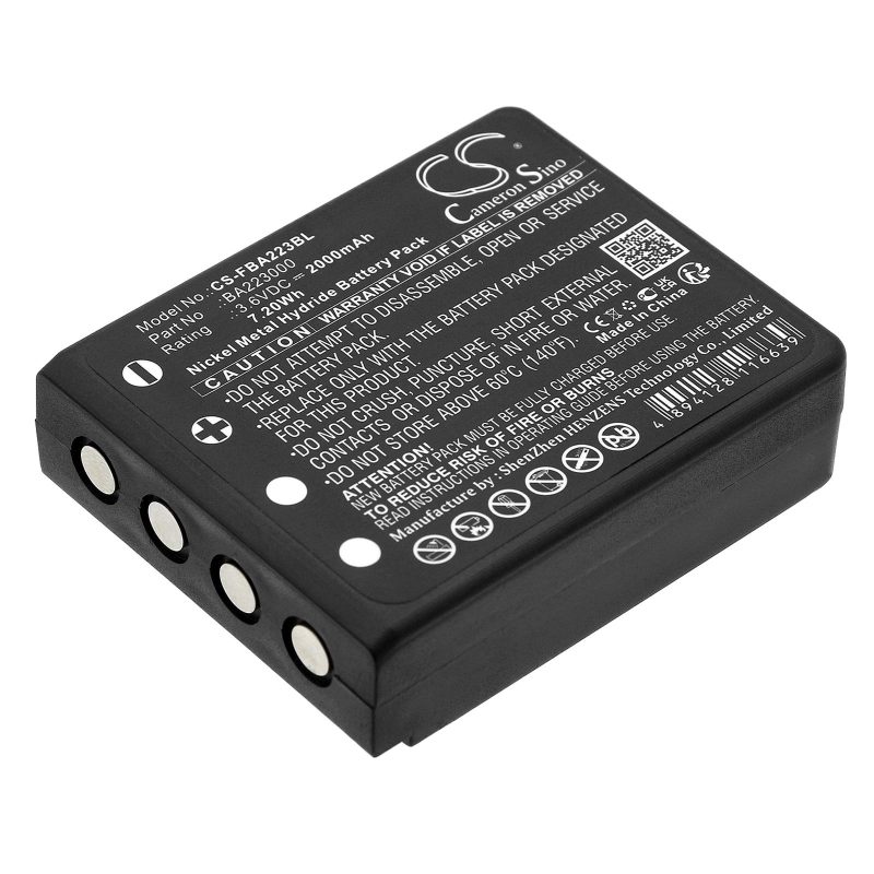 Батерия за дистанционно управление за кран HBC Radiomatic Quadrix, Micron 4,5,6,7  BA223000 NIMH 3,6V 2000mAh черна Cameron Sino - Image 2