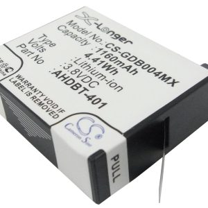 Батерия за камера GOPRO Hero 4; HERO 4 Plus  AHDBT-401  3,8V 1160mAh   LIIon Cameron Sino