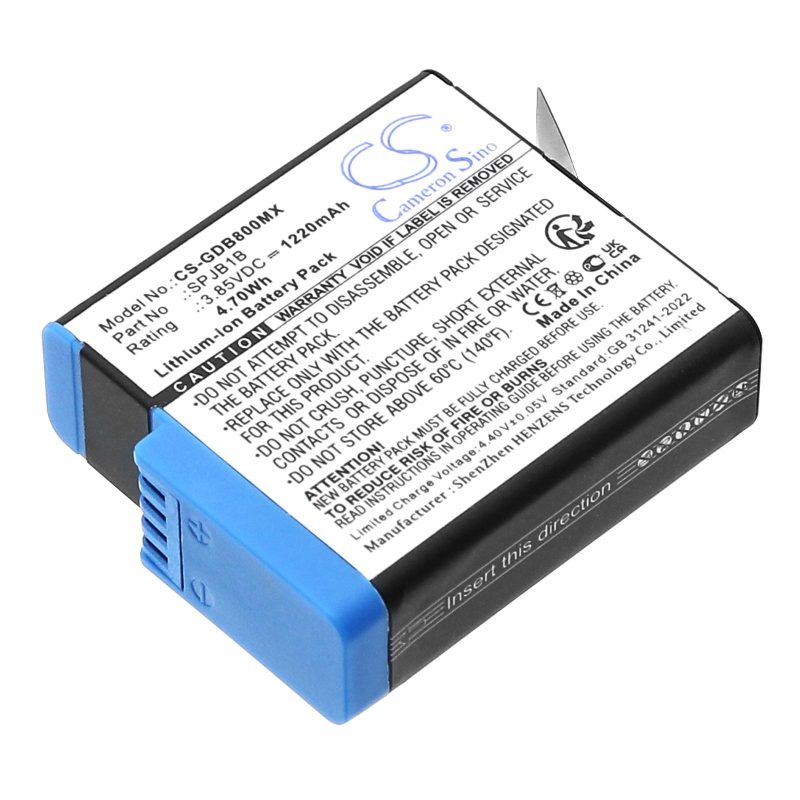 Батерия за камера GOPRO Hero 5; HERO 6; Hero 7; Hero 8  AABAT-001  3,85V 1220mAh   LIIon Cameron Sino - Image 3