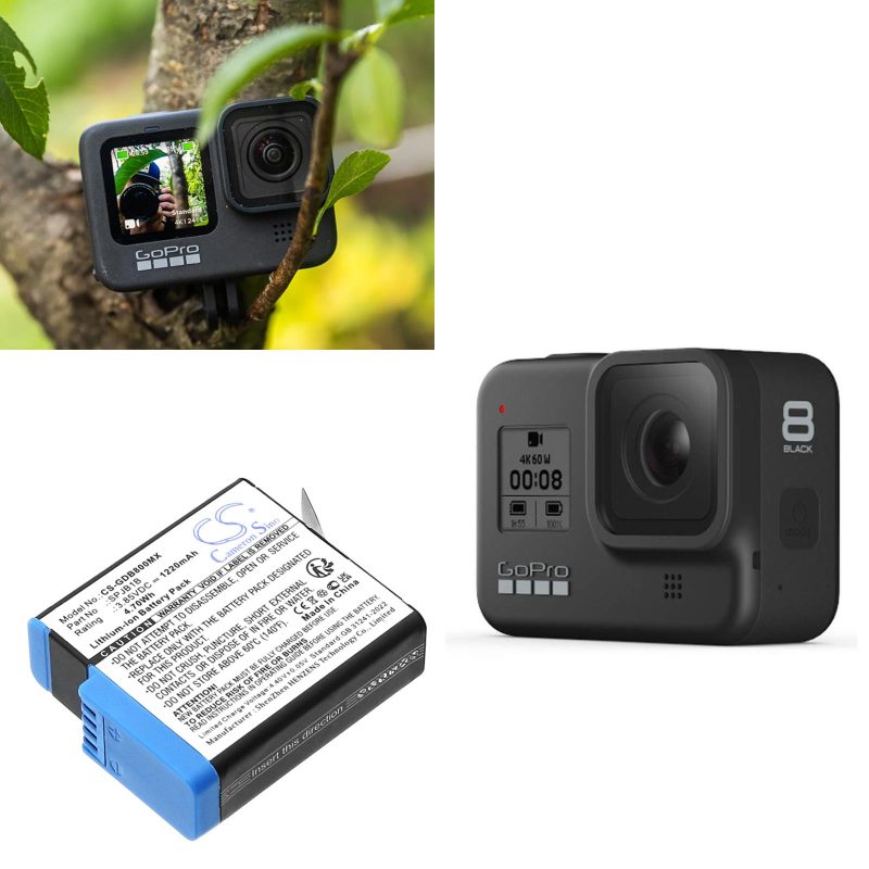 Батерия за камера GOPRO Hero 5; HERO 6; Hero 7; Hero 8  AABAT-001  3,85V 1220mAh   LIIon Cameron Sino - Image 2
