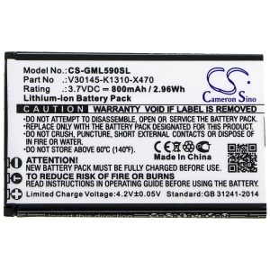 Батерия за мобилен телефон Gigaset GL390, GL590 V30145-K1310-X470  LiIon 3,7V 800mAh CAMERON SINO - Image 3