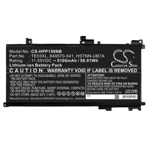 Батерия за лаптоп HP OMEN 15-AX003NI  TE03XL TPN-Q173 CS-HPP150NB 11,55V 5100mAh CAMERON SINO