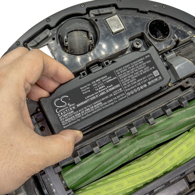 Батерия за прахосмукачка iRobot 5150, 7150, Roomba e5, Roomba i8 4624864  LiIon 14,4V 5200mAh CAMERON SINO - Image 7