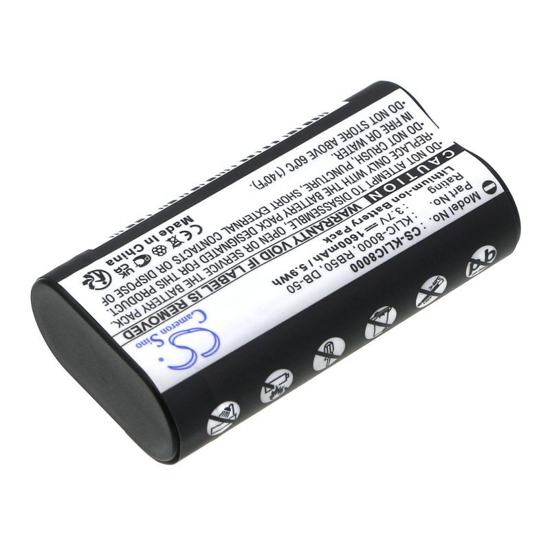 Батерия за фотоапарат  KODAK KLIC-8000 LiIon 3.7V  1600mAh Cameron Sino - Image 3