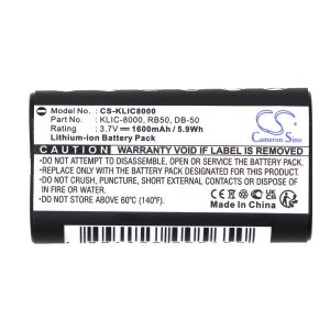 Батерия за фотоапарат  KODAK KLIC-8000 LiIon 3.7V  1600mAh Cameron Sino - Image 2