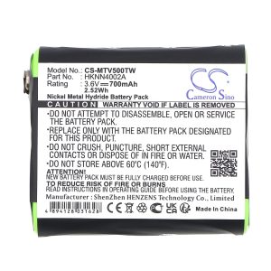 Батерия за радиостанция Motorola EM1000.T5300, T800 1532/4002A NIMH  3,6V 700mA Cameron Sino - Image 2