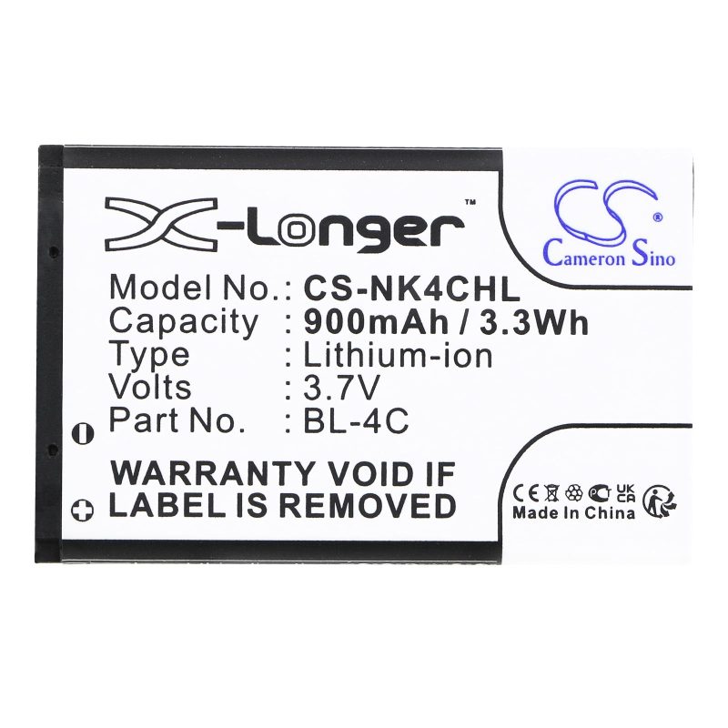 Батерия за мобилен телефон NOKIA 6100, 6200, 107, 108  BL-4C  LiIon 3,7V 900mAh CAMERON SINO - Image 3