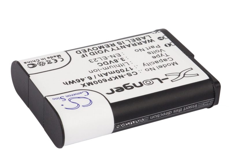 Батерия за апарат NIKON EN-E23  Coolpix P600; P900  LiIon 3,8V  1700mAh  Cameron Sino - Image 2