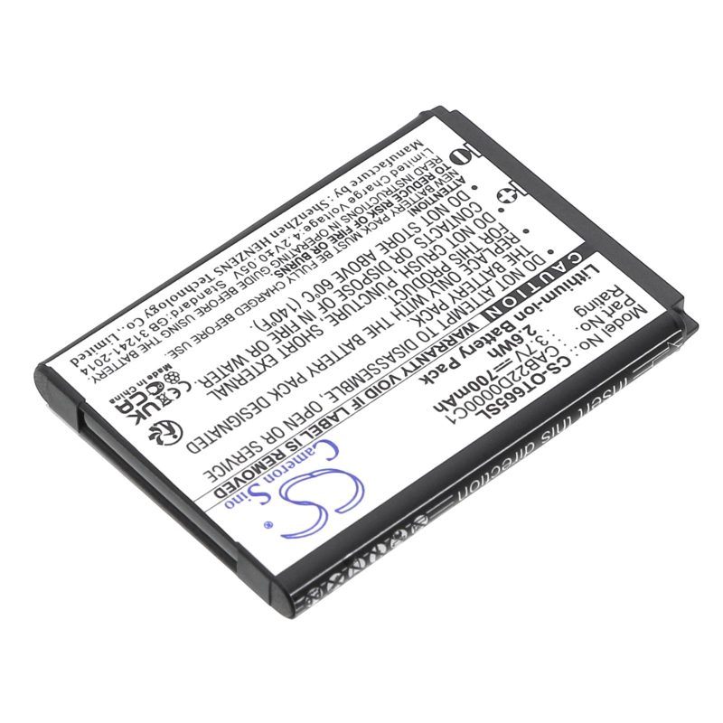 Батерия за мобилен телефон  ALCATEL 2010D, One Touch 356, One Touch 665  CAB22B0000C1 LiIon 3,7V 700mAh CAMERON SINO - Image 2
