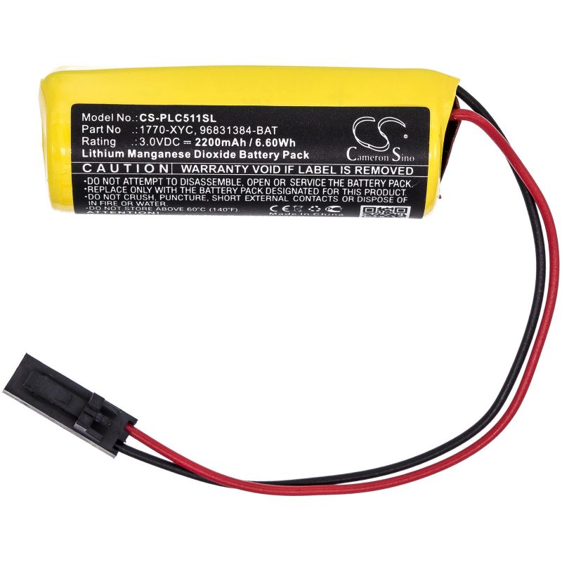 Батерия за PLC контролер CS-PLC511SL Allen Bradley  PLC-5/11  Li-MnO2  3V 2200 mAh  Cameron Sino - Image 3