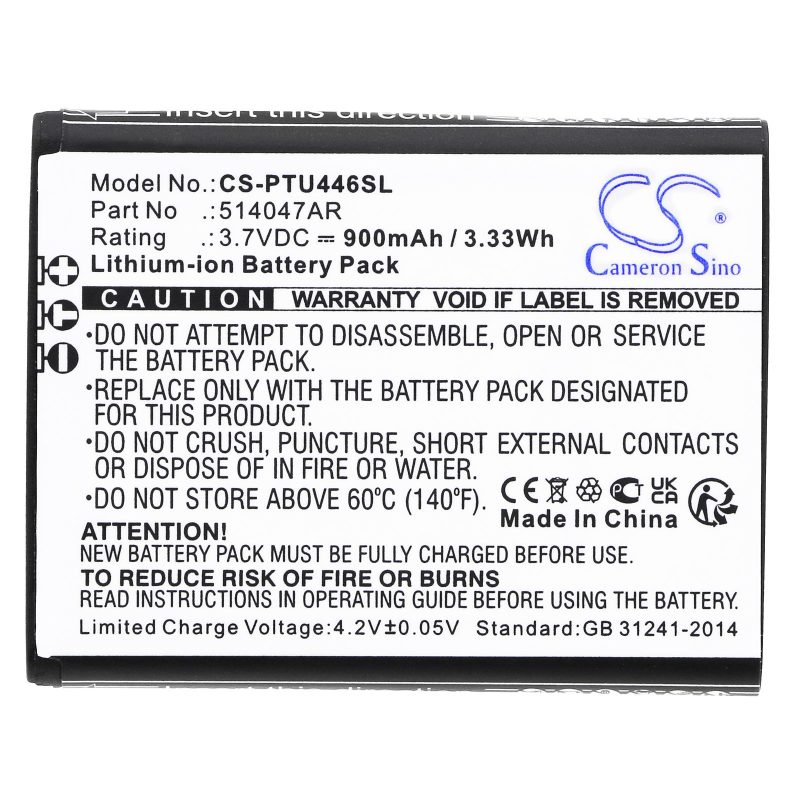 Батерия за мобилен телефон   PANASONIC KX-TU446, KX-TU456, KX-TU466EXBE  LiIon 3,7V 900mAh CAMERON SINO - Image 3