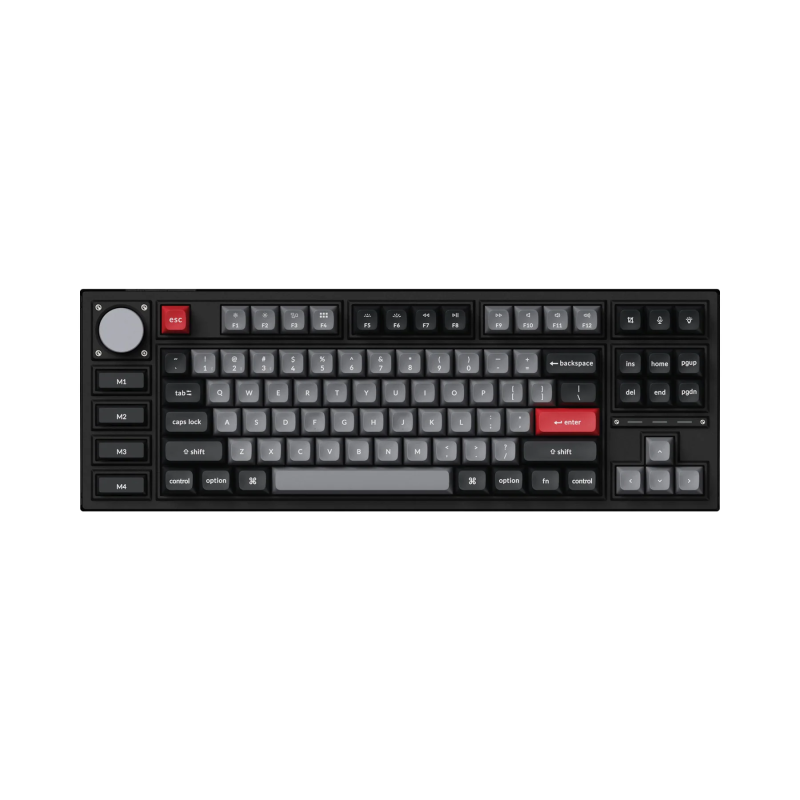 Клавиатура Keychron Q3 Pro Carbon Black TKL K Pro Red Switch RGB LED PBT
