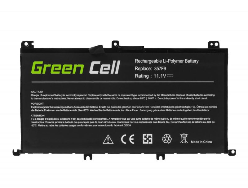 Батерия за лаптоп GREEN CELL,  Dell Inspiron 15 5576 5577 7557 7559 7566 7567  357F9 11.1V 4200mAh - Image 3