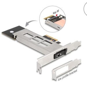 Вътрешна тава Delock, PCI Express Card за 1 x M.2 NVMe SSD - Low Profile Form Factor - Image 4