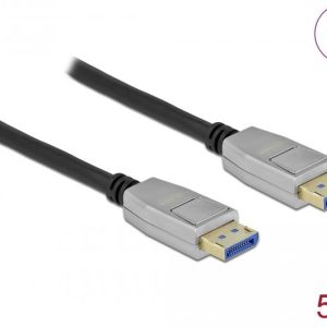 Кабел Delock DisplayPort 2.0 мъжко - DisplayPort мъжко, 5.0м, 10K, Черен - Image 2