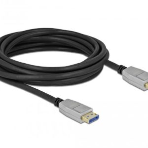 Кабел Delock DisplayPort 2.0 мъжко - DisplayPort мъжко, 5.0м, 10K, Черен