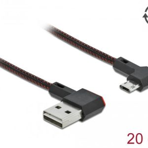 Кабел DeLock, EASY-USB 2.0 Type-A мъжко - EASY-USB Micro-B мъжко - Image 2