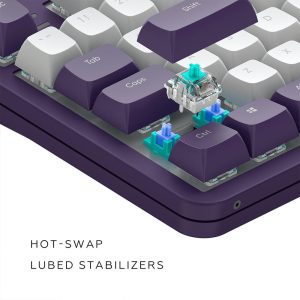 Геймърскa механична клавиатура Dark Project ALU87A Violet RGB - TKL - Image 6
