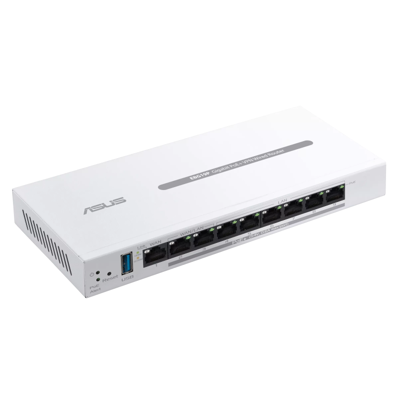 Гигабитов рутер ASUS ExpertWiFi EBG19P - PoE, 8x10/100/1000, 1xWAN Primary AiMesh - Image 2