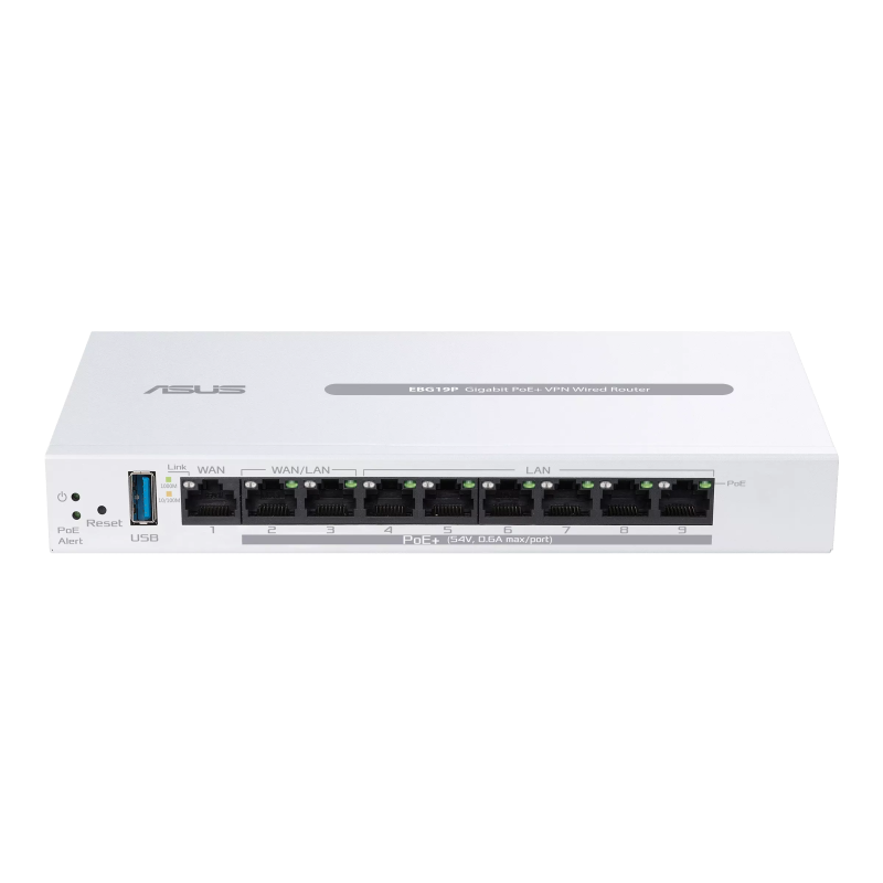 Гигабитов рутер ASUS ExpertWiFi EBG19P - PoE, 8x10/100/1000, 1xWAN Primary AiMesh - Image 3