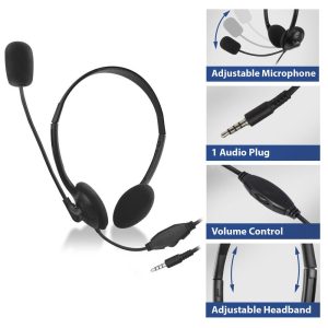 ACT Слушалки с микрофон, 3.5mm жак, 2м - Image 3